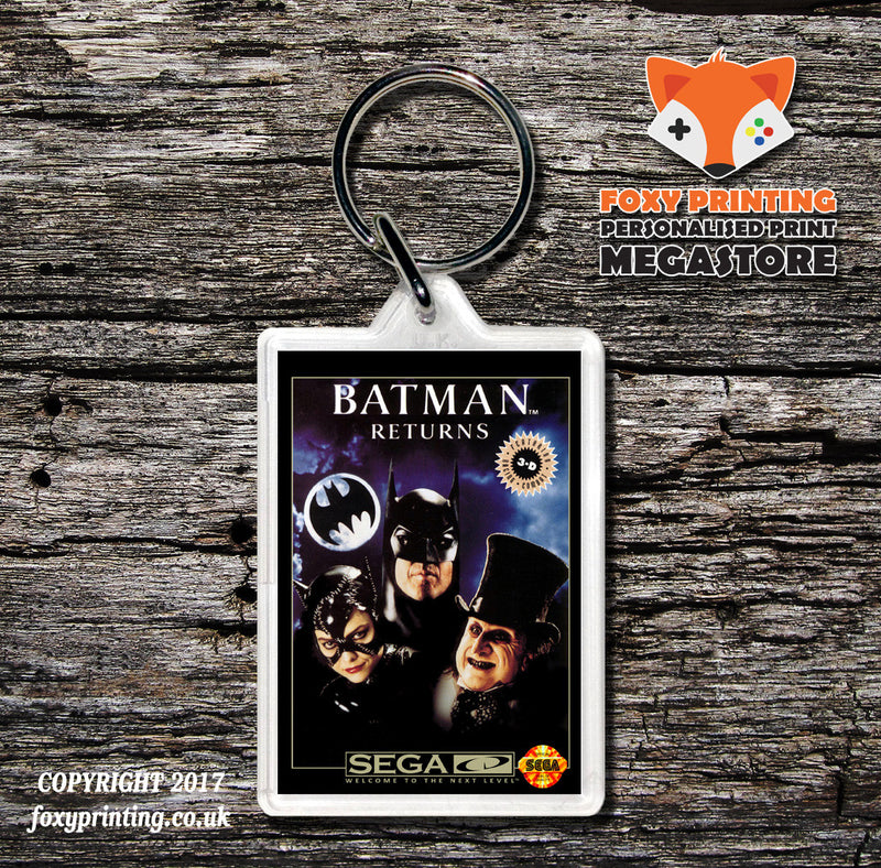 Batman Returns 3 Game Inspired Retro Gaming Keyring