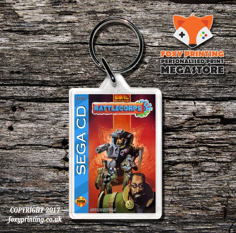 Battlecorps Game Inspired Retro Gaming Keyring