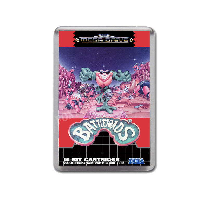 Battletoads Eu Game Style Inspired Sega Megadrive Retro Video Gaming Magnet