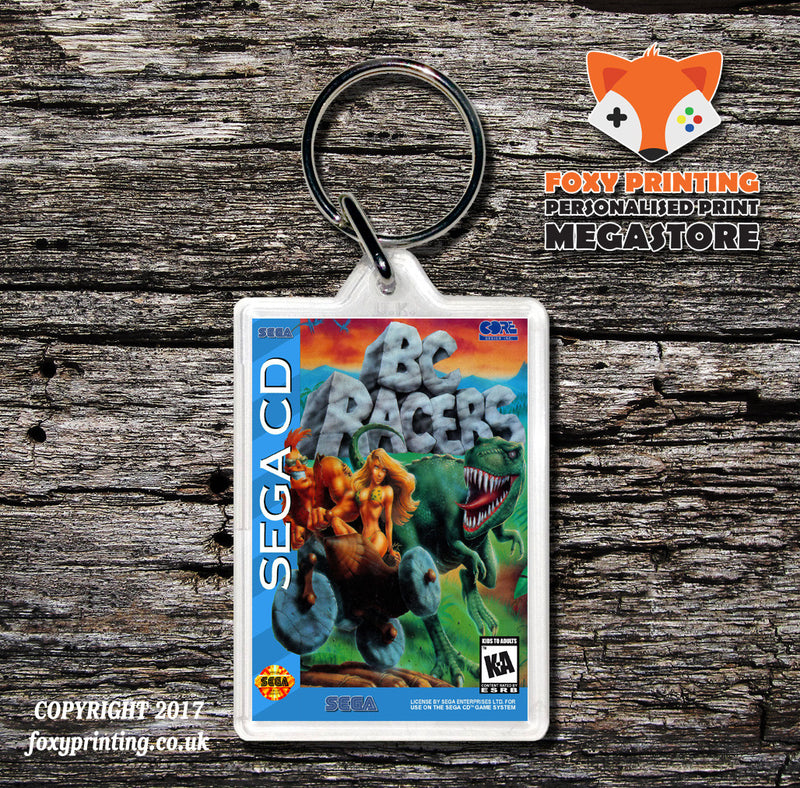 Bcracers Game Inspired Retro Gaming Keyring