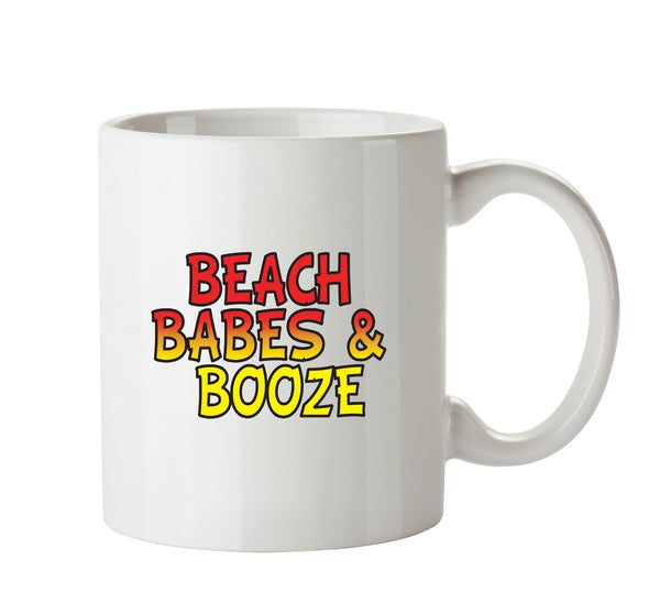 Beach Babes & Booze - Adult Mug – printed mug product image 1