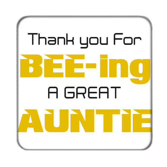 Bee-ing a great Auntie Drinks Coaster