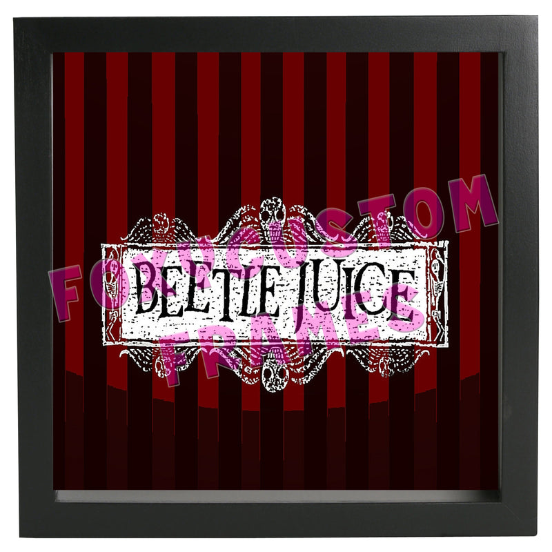 Beetlejuice Lego Display Case - Minifigure Display Background and Frames