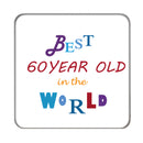 Best 60-Year Old Drinks Coaster