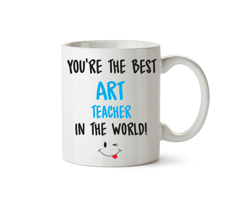 Best ART Teacher Male Printed Mug