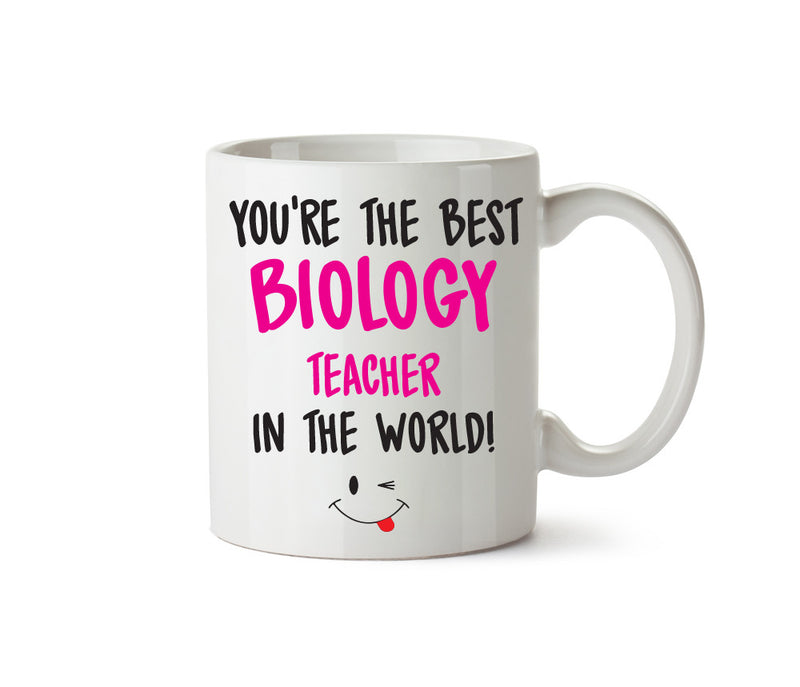 Best BIOLOGY Teacher FEMALE Printed Mug