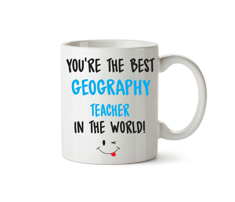 Best GEOGRAPHY Teacher Male Copy Printed Mug