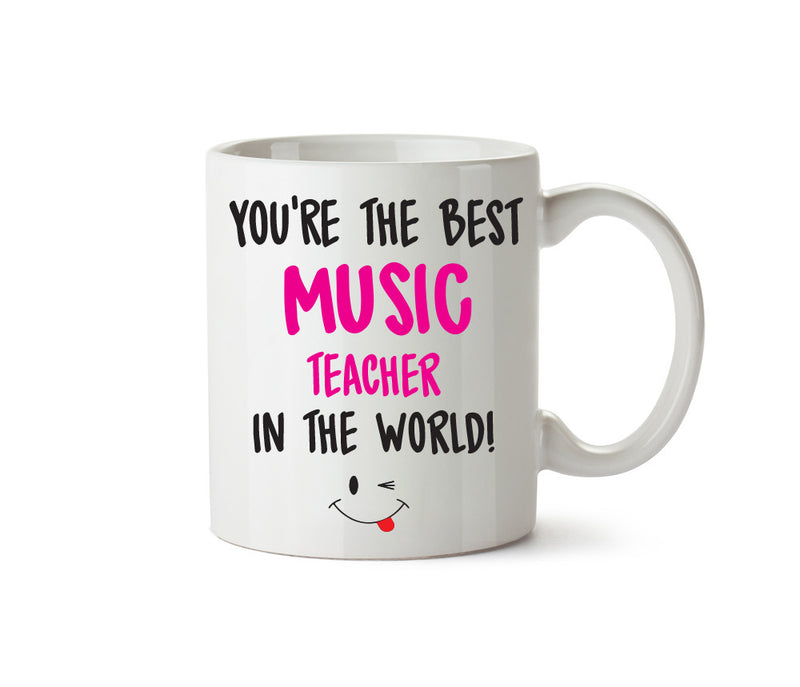 Best MUSIC Teacher FEMALE Printed Mug