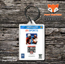 Billwalsh College Football Game Inspired Retro Gaming Keyring