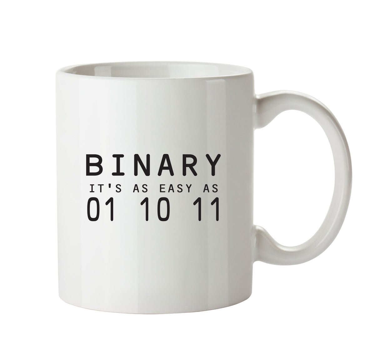Binary Is As Easy As Fuck - Adult Mug – printed mug product image 1