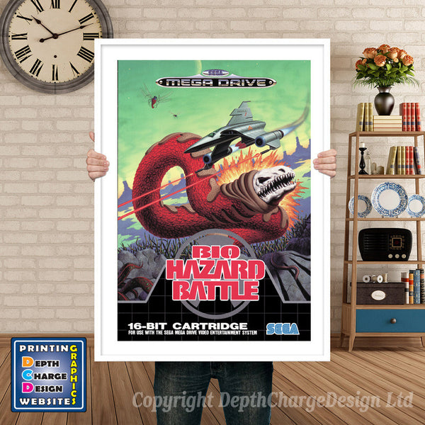 Biohazard Battle Eu - Sega Megadrive Inspired Retro Gaming Poster