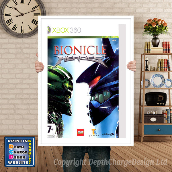 Bionicle Heroes Pal - Sega Megadrive Inspired Retro Gaming Poster
