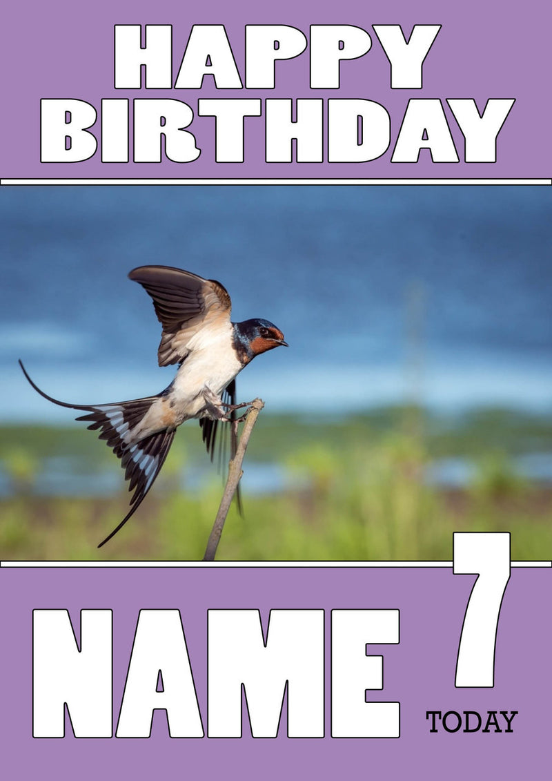 Personalised Bird Kids Adult FUNNY Birthday Card