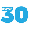 30th Name In Number Birthday Card