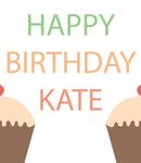 Birthday Female Cakes Birthday Card