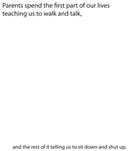 Birthday Parents Tell Us Shut Up Birthday Card