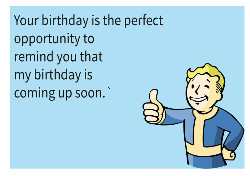 Birthday Reminder INSPIRED Adult Personalised Birthday Card Birthday Card