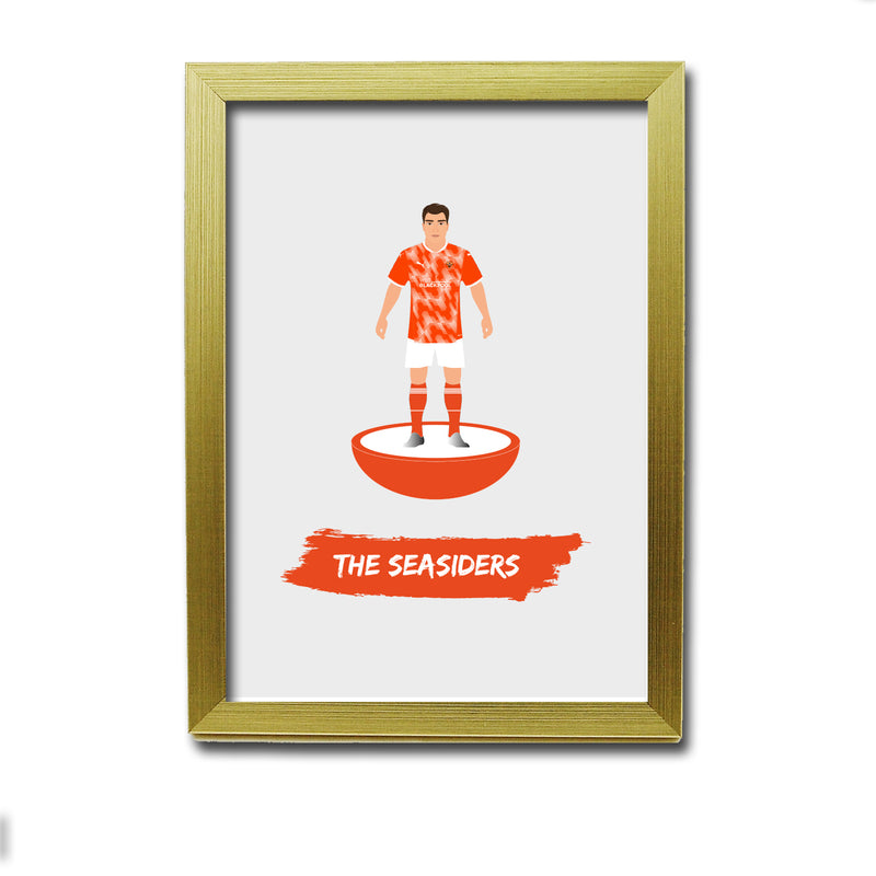 Blackpool Football Club gift - The Seasiders - Tiny Men Big Balls Poster