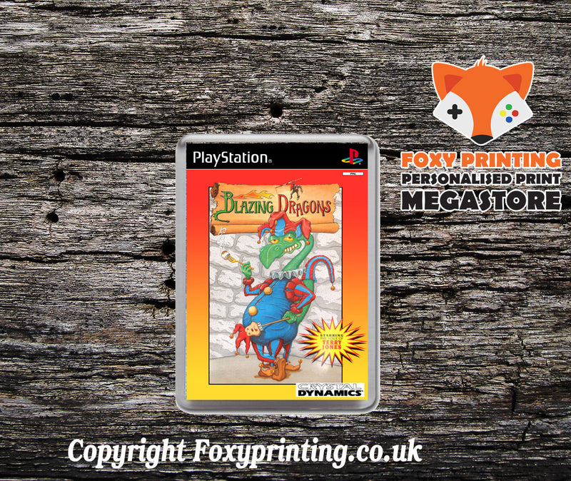 Blazing Dragons Eu - PS1 Playstation 1 Game Inspired Retro Gaming Magnet