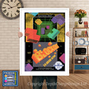 Blockout - Sega Megadrive Inspired Retro Gaming Poster A4 A3 A2 Or A1