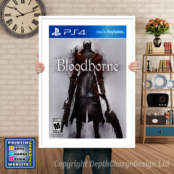 Bloodborne PS4 Game Inspired Theme PS4 Game Inspired Theme Retro Gaming Poster