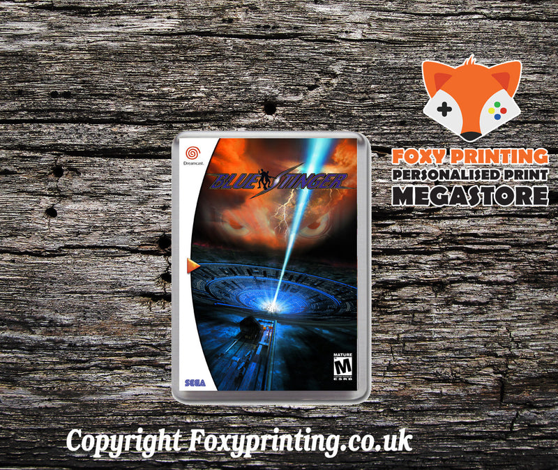 Blue Stinger 2 Sega Dreamcast Style Inspired Retro Game Magnet