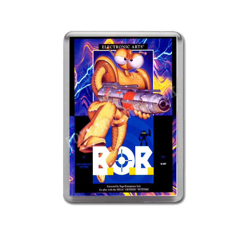 Bob Game Style Inspired Sega Megadrive Retro Video Gaming Magnet