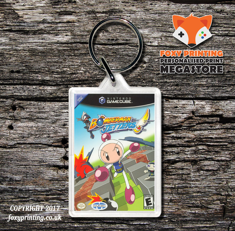 Bomberman Jetters Gamecube Game Inspired Retro Gaming Keyring