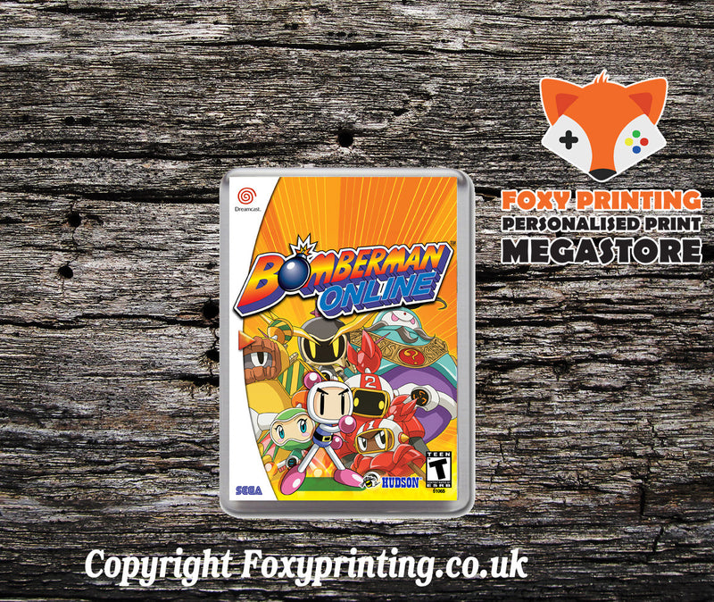 Bomberman Online 2 Sega Dreamcast Style Inspired Retro Game Magnet