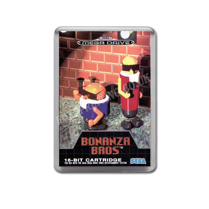 Bonanza Bros Eu Game Style Inspired Sega Megadrive Retro Video Gaming Magnet