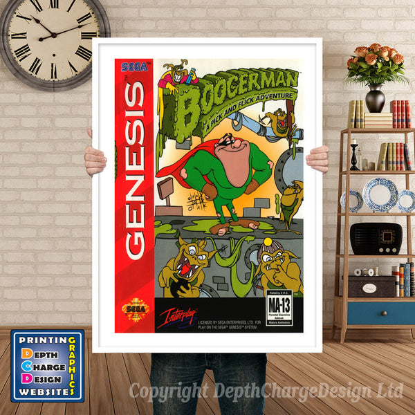 Booger Man - Sega Megadrive Inspired Retro Gaming Poster