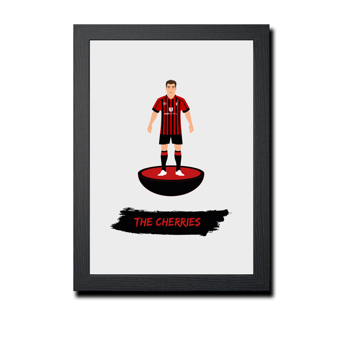 Bournemouth Football Club gift - The Cherries - Tiny Men Big Balls Poster