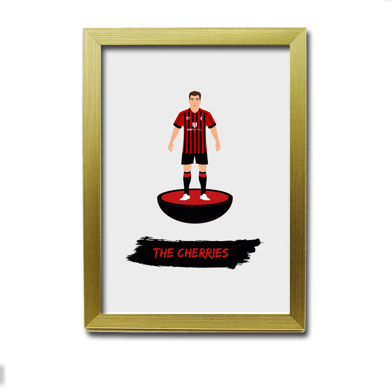Bournemouth Football Club gift - The Cherries - Tiny Men Big Balls Poster