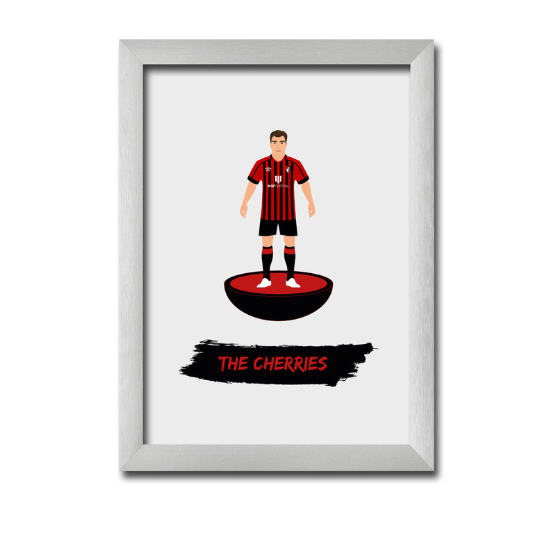 Bournemouth Football Club gift - The Cherries - Tiny Men Big Balls Poster