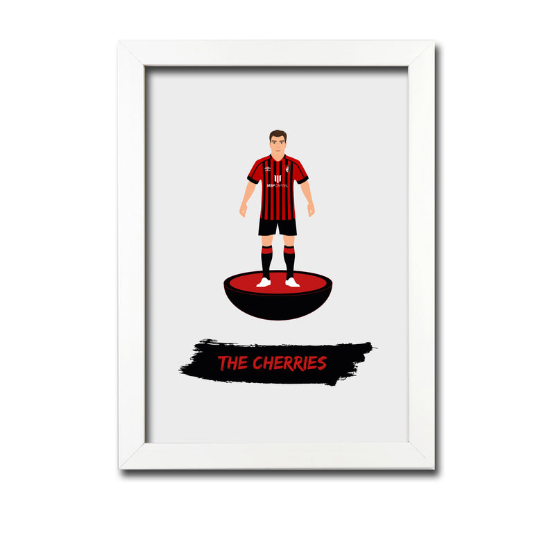 Bournemouth Football Club gift - The Cherries - Tiny Men Big Balls Poster
