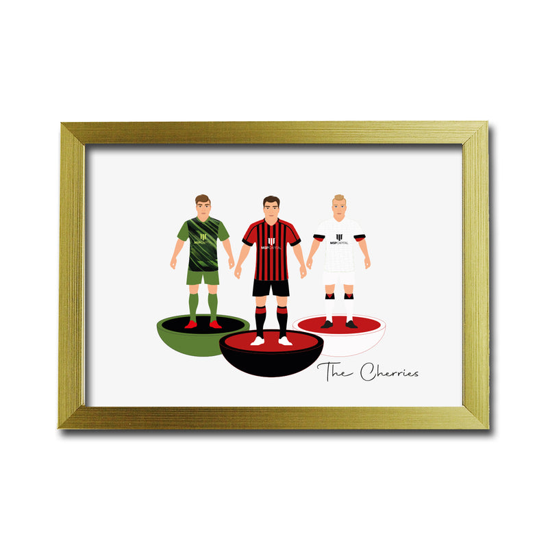 Bournemouth Football Club gift - Tiny Men Big Balls Poster