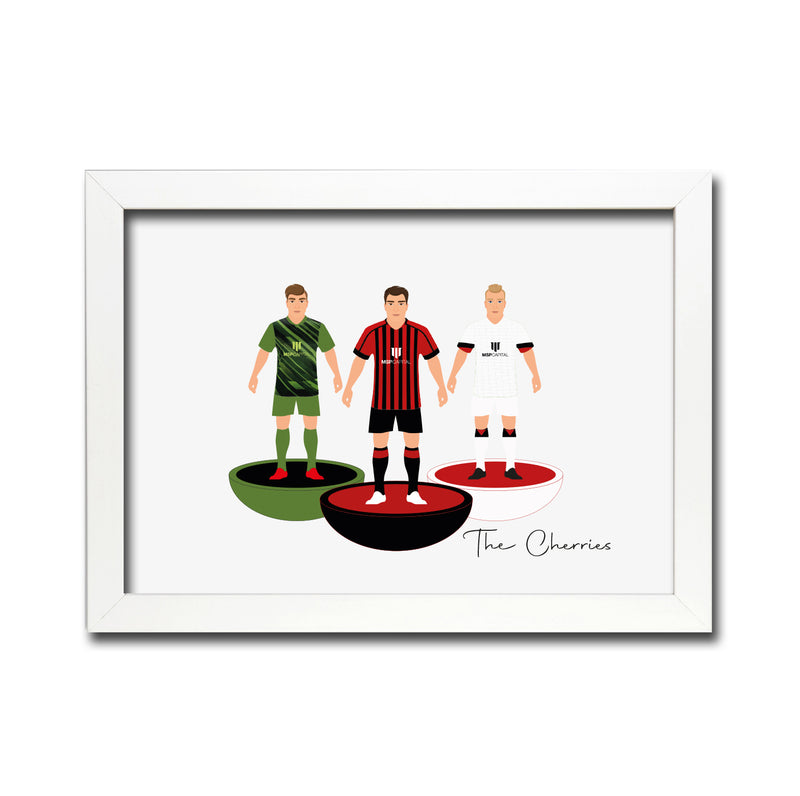 Bournemouth Football Club gift - Tiny Men Big Balls Poster