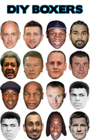 Boxers Diy BOXER Celebrity Face Mask Fancy Dress Cardboard Costume Mask