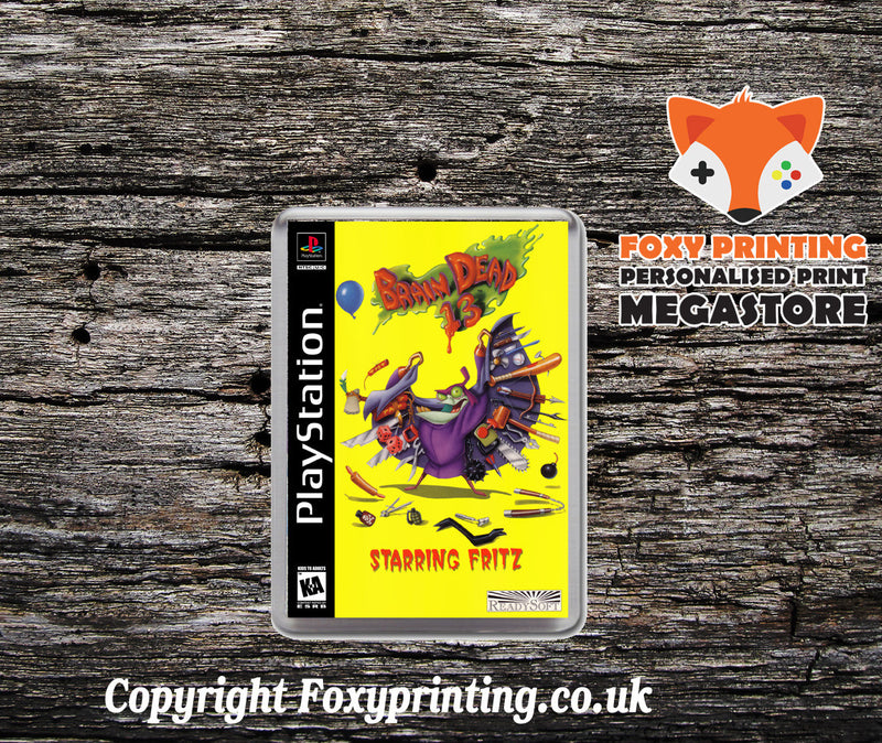 Brain Dead 13 2 - PS1 Playstation 1 Game Inspired Retro Gaming Magnet