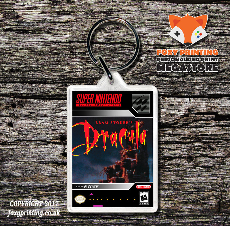 Bram Stokers Dracula Game Inspired Retro Gaming Keyring