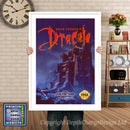 Bramstokers Dracula - Sega Megadrive Inspired Retro Gaming Poster A4 A3 A2 Or A1