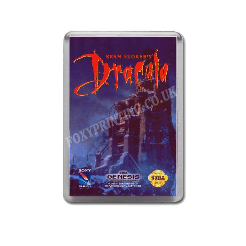 Bramstokers Dracula Game Style Inspired Sega Megadrive Retro Video Gaming Magnet