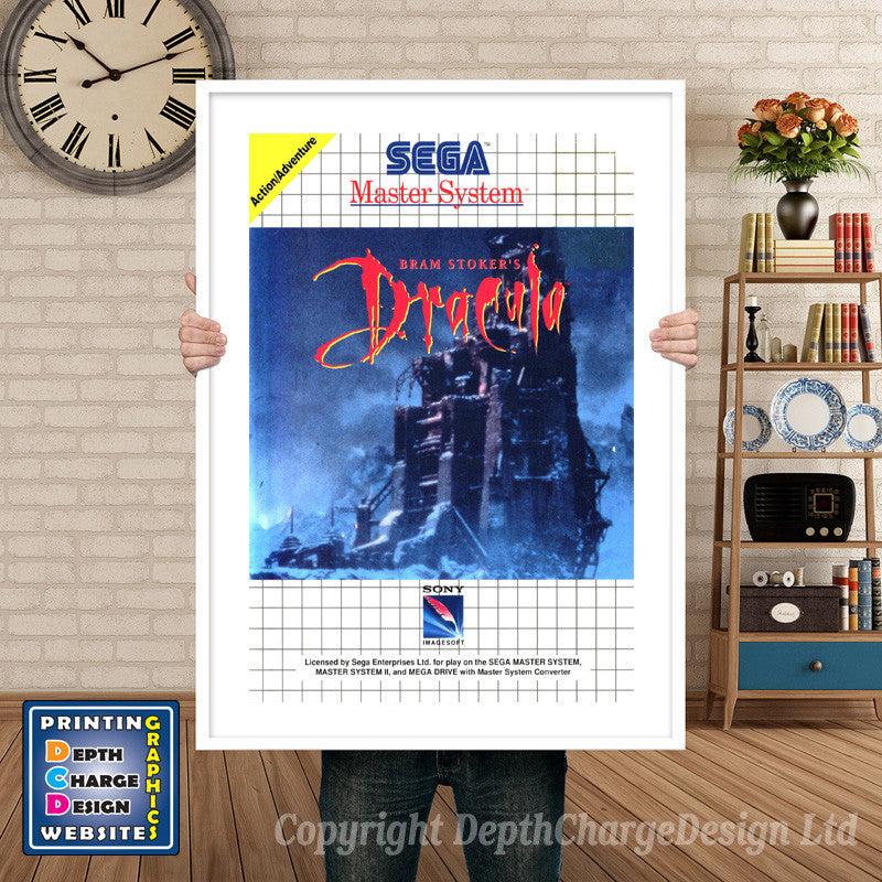 Bramstokersdracula_Au Inspired Retro Gaming Poster A4 A3 A2 Or A1