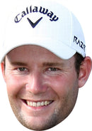 Branden Grace GOLF 2018 Celebrity Face Mask Fancy Dress Cardboard Costume Mask