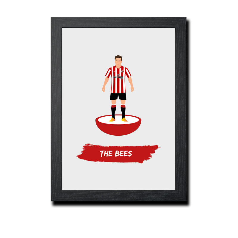 Brentford Football Club gift - The Bees - Tiny Men Big Balls Poster