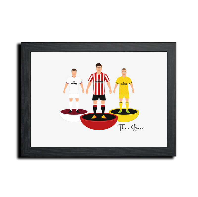 Brentford Football Club gift - Tiny Men Big Balls Poster