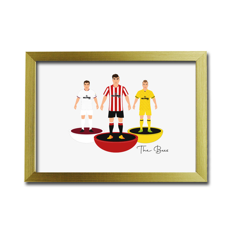 Brentford Football Club gift - Tiny Men Big Balls Poster