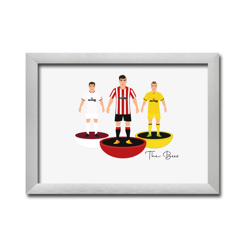 Brentford Football Club gift - Tiny Men Big Balls Poster
