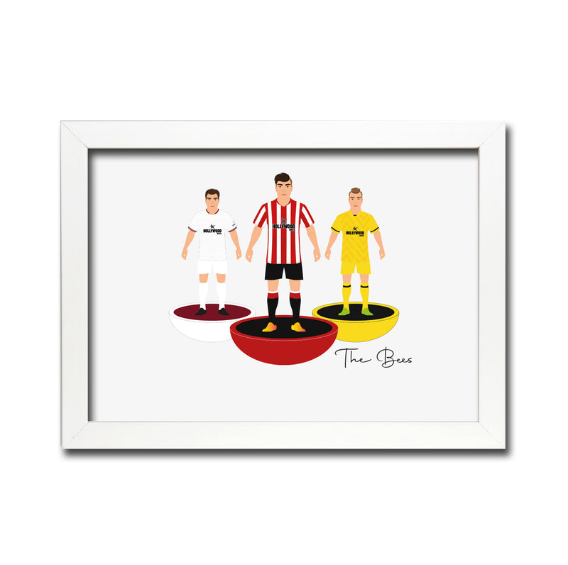 Brentford Football Club gift - Tiny Men Big Balls Poster