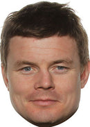 Brian O'Driscol Rugby Celebrity Face Mask Fancy Dress Cardboard Costume Mask
